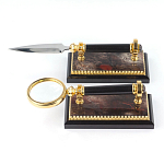 Настольный письменный набор из яшмы и долерита с декором Двуглавый орел Manager Organizer варинант исполнения - 5 | Loft Concept в Ульяновске