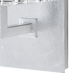 Бра серебряное с фактурным прозрачным абажуром Optical Crystal варинант исполнения - 2 | Loft Concept в Ульяновске