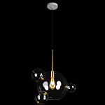 Подвесной светильник со стеклянными плафоном в виде шара и золотыми деталями & Coombes варинант исполнения - 2 | Loft Concept в Ульяновске