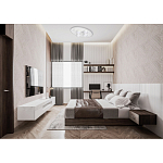 Потолочный светильник овальной формы белого цвета с 7-ю лампами Lunar Pebbles варинант исполнения - 12 | Loft Concept в Ульяновске