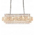 Люстра овальной формы хрустальная в неоклассическом стиле Majesty варинант исполнения - 5 | Loft Concept в Ульяновске