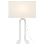 Настольная лампа на арочном корпусе с прямоугольным абажуром One Piece Support варинант исполнения - 2 | Loft Concept в Ульяновске