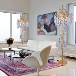 Торшер в виде золотого дерева с листьями FAIRYTREE Light варинант исполнения - 3 | Loft Concept в Ульяновске