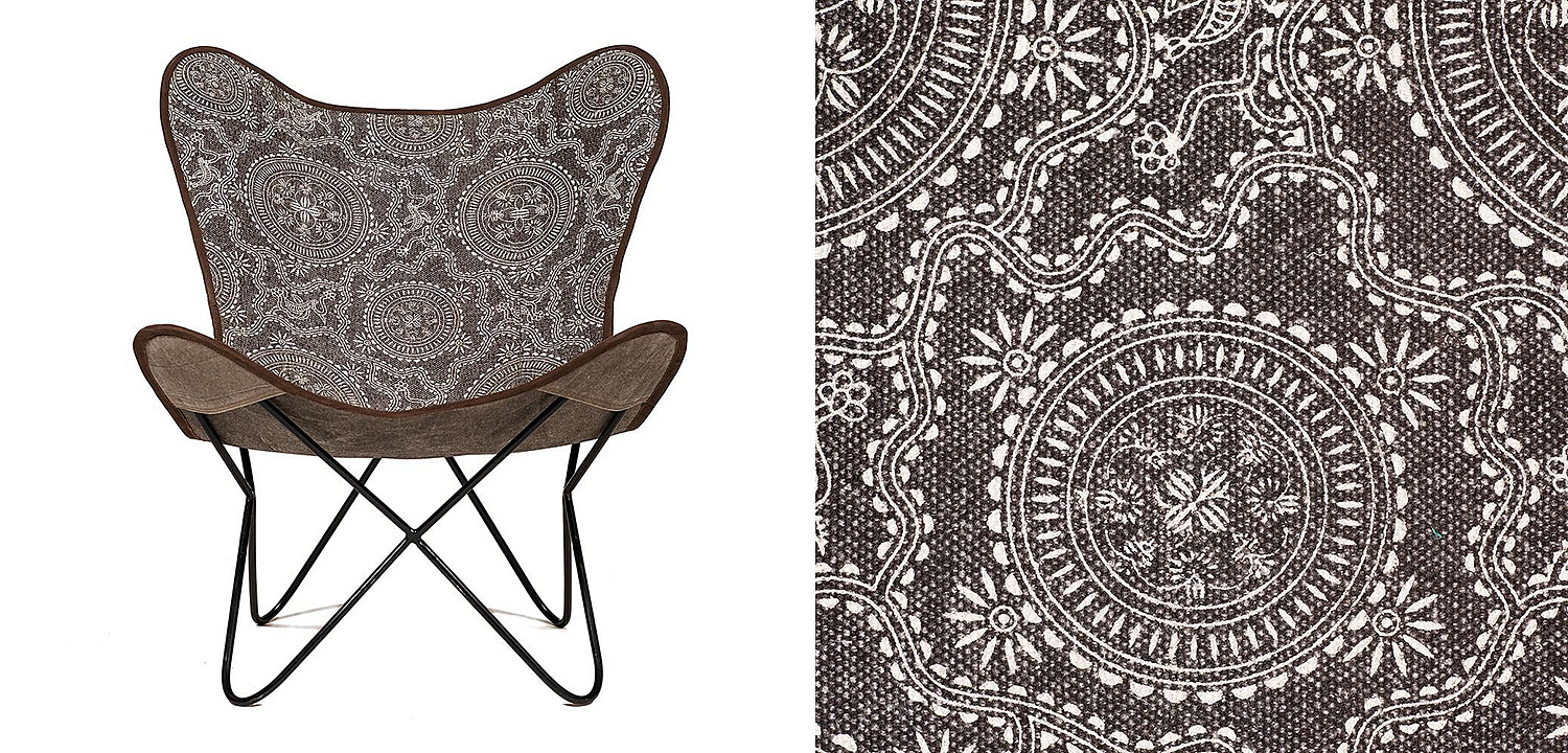 Кресло Indian black and white pattern - Loft-Concept в Ульяновске