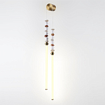 Бра с 2-мя вертикальными акриловыми светодиодными трубками и декоративными шариками PEARLS Suspension варинант исполнения - 1 | Loft Concept в Ульяновске