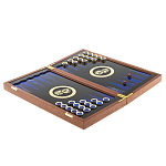 Нарды с гравюрой из натурального камня лазурит Backgammon from Stone варинант исполнения - 2 | Loft Concept в Ульяновске