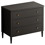 Комод с 3 ящиками Blues Black варинант исполнения - 1 | Loft Concept в Ульяновске