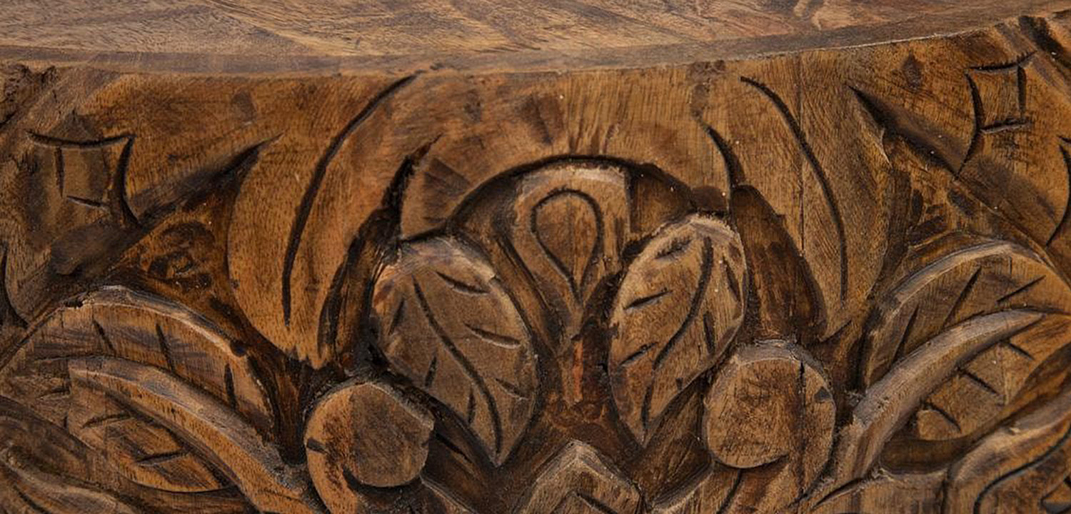 Кофейный стол Indian Carved Mango Tree  - Loft-Concept в Ульяновске