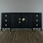Большой Комод-буфет Elsa Dreams Black с ящиками варинант исполнения - 3 | Loft Concept в Ульяновске