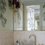 Обои ручная роспись Silk Tree Original colourway on White Metal gilded paper варинант исполнения - 3 | Loft Concept в Ульяновске