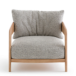 Кресло с каркасом из массива ясеня Deniaud Ash Grey Armchair варинант исполнения - 2 | Loft Concept в Ульяновске