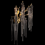 Бра с бронзовыми акцентами и прозрачными стеклянными каплями Droplet Bra варинант исполнения - 2 | Loft Concept в Ульяновске