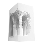 Встраиваемый в стену гипсовый светильник под покраску с колоннами и арками в античном стиле Antiquity Athena варинант исполнения - 6 | Loft Concept в Ульяновске