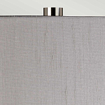 Настольная лампа с цилиндрическим абажуром и прозрачным стеклянным основанием Quintiesse варинант исполнения - 6 | Loft Concept в Ульяновске