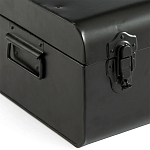 Металлический сундук Metal Chest Black варинант исполнения - 3 | Loft Concept в Ульяновске