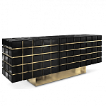 Дизайнерский комод в сочетании черного и золотого цвета Nubian варинант исполнения - 1 | Loft Concept в Ульяновске