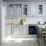 Угловая кухня в стиле Прованс из массива дерева Colombe Provence Kitchen Set варинант исполнения - 1 | Loft Concept в Ульяновске