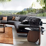 Дизайнерский журнальный стол c круглой столешницей на фигурном основании Usake варинант исполнения - 1 | Loft Concept в Ульяновске