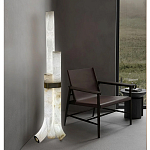 Торшер геометрический с тремя мраморными плафонами Marble Tripod варинант исполнения - 6 | Loft Concept в Ульяновске