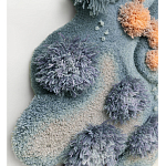 Тканый вручную Большой абстрактный гобелен Frost Forest варинант исполнения - 2 | Loft Concept в Ульяновске