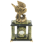 Часы настольные из натурального камня с декором в виде орла Eagle Stone Clock варинант исполнения - 8 | Loft Concept в Ульяновске