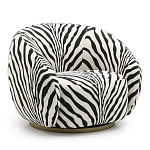 Кресло Bear с принтом Зебра варинант исполнения - 1 | Loft Concept в Ульяновске