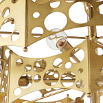 Люстра фигурная золотого цвета Corrugated Panels варинант исполнения - 2 | Loft Concept в Ульяновске