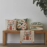 Подушка с цветочным принтом и кисточками Blooming Elegance Daisy варинант исполнения - 9 | Loft Concept в Ульяновске