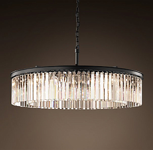 Люстра RH Rhys Clear Glass Prism Round Chandelier 100