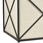 Пуф бежевый с черной металлической рамой Beige Pouf варинант исполнения - 2 | Loft Concept в Ульяновске