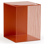 Оранжевый приставной стол из металла Lattice варинант исполнения - 1 | Loft Concept в Ульяновске