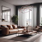 Люстра с 3-мя подвесами в виде шестиугольников Hexagon Horizontal варинант исполнения - 8 | Loft Concept в Ульяновске