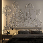 Барельеф DANDELIONS варинант исполнения - 1 | Loft Concept в Ульяновске