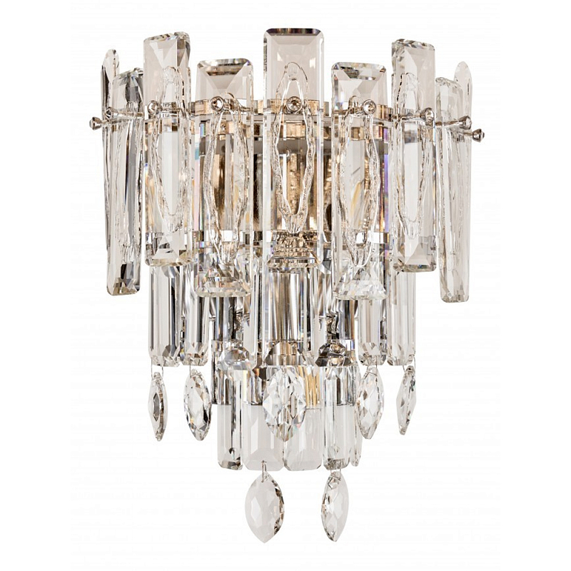 Бра с хрустальными подвесками Gorgeous Crystal Light Золотой Прозрачный Хром Бра с хрустальными подвесками Gorgeous Crystal Light Золотой Прозрачный Хром в Ульяновске | Loft Concept