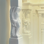 Встраиваемый в стену гипсовый светильник под покраску с колоннами и арками в античном стиле Antiquity Athena варинант исполнения - 13 | Loft Concept в Ульяновске