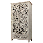 Шкаф с орнаментом ручная резьба из дерева Indian Antique Furniture  варинант исполнения - 4 | Loft Concept в Ульяновске