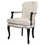 Кресло c растительным орнаментом Aubrey Classical Armchair beige jacquard варинант исполнения - 3 | Loft Concept в Ульяновске