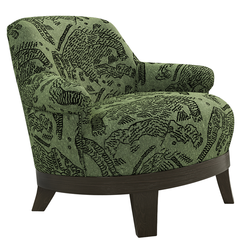 Кресло Turin Green Зеленый Коричневый в Ульяновске | Loft Concept 