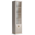 Шкаф-витрина с полками и стеклянной дверкой Satin Furniture варинант исполнения - 1 | Loft Concept в Ульяновске