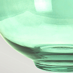 Настольная лампа с шарообразным прозрачным основанием из цветного переработанного стекла и белым цилиндрическим абажуром Elstead Lighting варинант исполнения - 5 | Loft Concept в Ульяновске