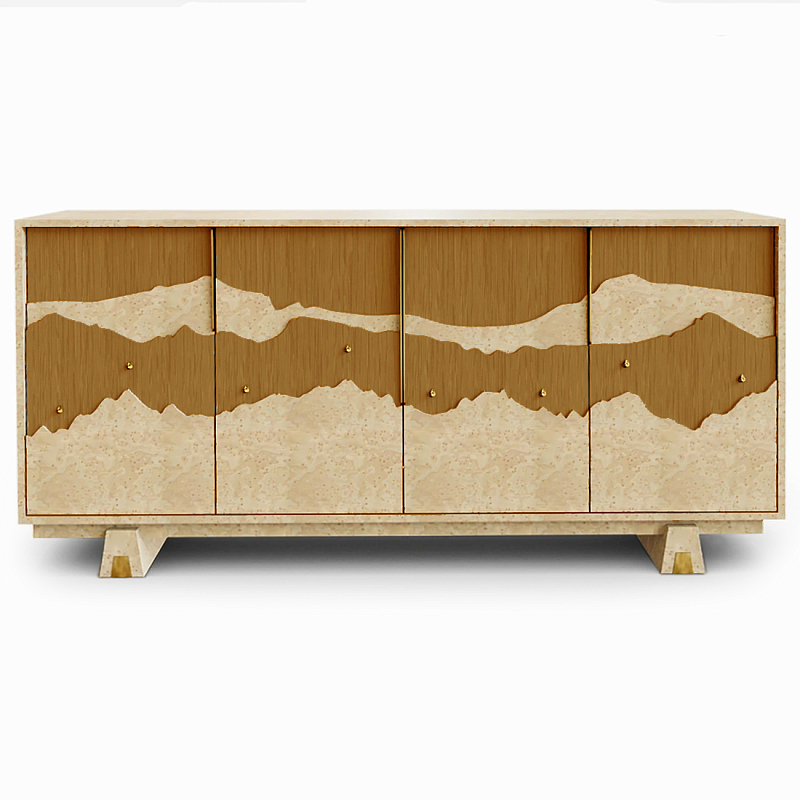 Буфет Okinawa Ginger Large Бежевый Горчичный Золотой в Ульяновске | Loft Concept 