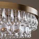 Люстра круглая с подвесками в форме стеклянных капель Glass Rain варинант исполнения - 4 | Loft Concept в Ульяновске