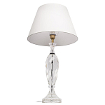 Настольная лампа хрустальная с белым абажуром Diamond Facets варинант исполнения - 2 | Loft Concept в Ульяновске