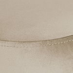 Банкетка круглая бежевый велюр на 4-х металлических ножках черного цвета SANJAY варинант исполнения - 4 | Loft Concept в Ульяновске