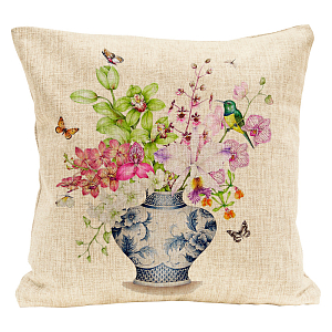 Декоративная подушка Orchids and Iris Pillow