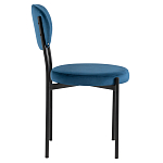 Стул с круглым сиденьем на металлическом основании ALFIE CHAIR Blue варинант исполнения - 5 | Loft Concept в Ульяновске
