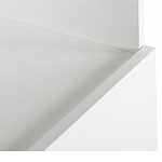 Стеллаж книжный белый с 3-мя открытыми полками и дверкой Strict Lines варинант исполнения - 3 | Loft Concept в Ульяновске