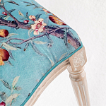 Стул из массива бука с изображением птиц и цветов Turquoise Beige Chinoiserie Garden Chair варинант исполнения - 4 | Loft Concept в Ульяновске