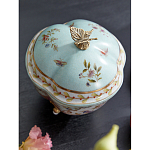 Шкатулка голубого цвета с цветочными орнаментами Blue Garden варинант исполнения - 4 | Loft Concept в Ульяновске