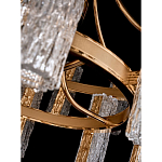 Люстра двухъярусная круглая с текстурными цилиндрическими плафонами Glimpse варинант исполнения - 8 | Loft Concept в Ульяновске